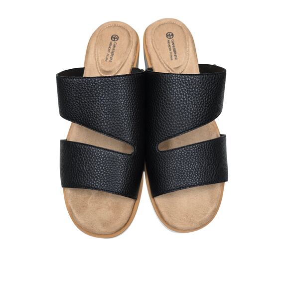 Giani Bernini Platform Sandals Slides Womens 9 Comfort Quiet Luxury Coastal NEW - Picture 4 of 12